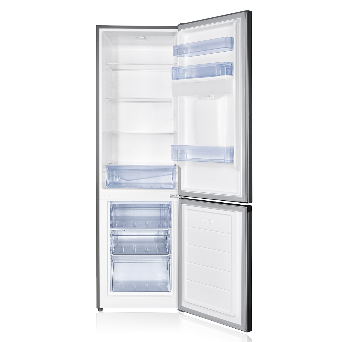 Combina frigorifica HAEGER NORTH POLE 270 COMBI-D, Capacitate 260 L, Clasa E, Congelator jos, Dispenser de apa, Gri [2]