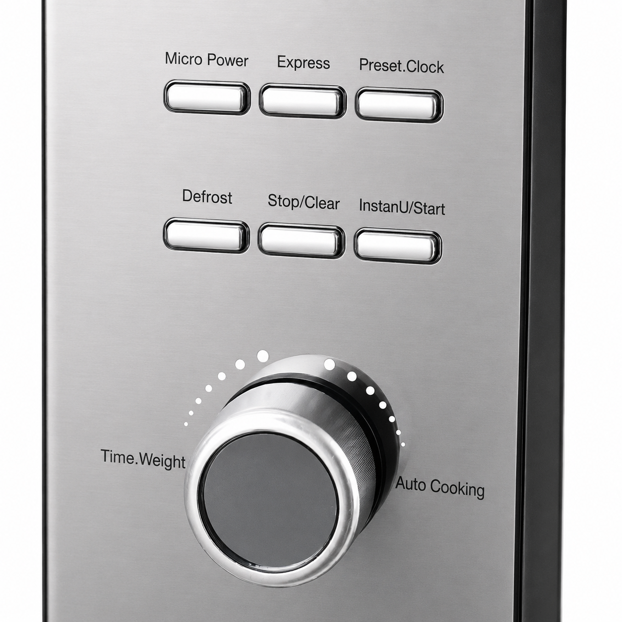 Cuptor cu microunde HAEGER MAGIC MICRO 26, Capacitate 26L, Putere 800W, 5 niveluri putere si dezghetare, Gatire automata si expresa, Ecran Digital, Argintiu [1]