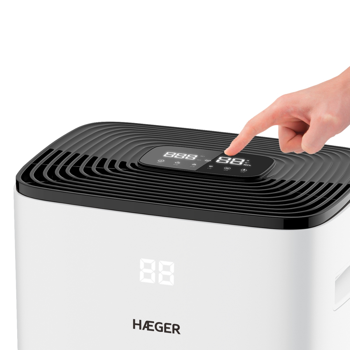 Dezumidificator digital HAEGER D-FORCE 20, Capacitate 20 L/zi, Putere 345 W, Recomandat pentru 35 mp [1]
