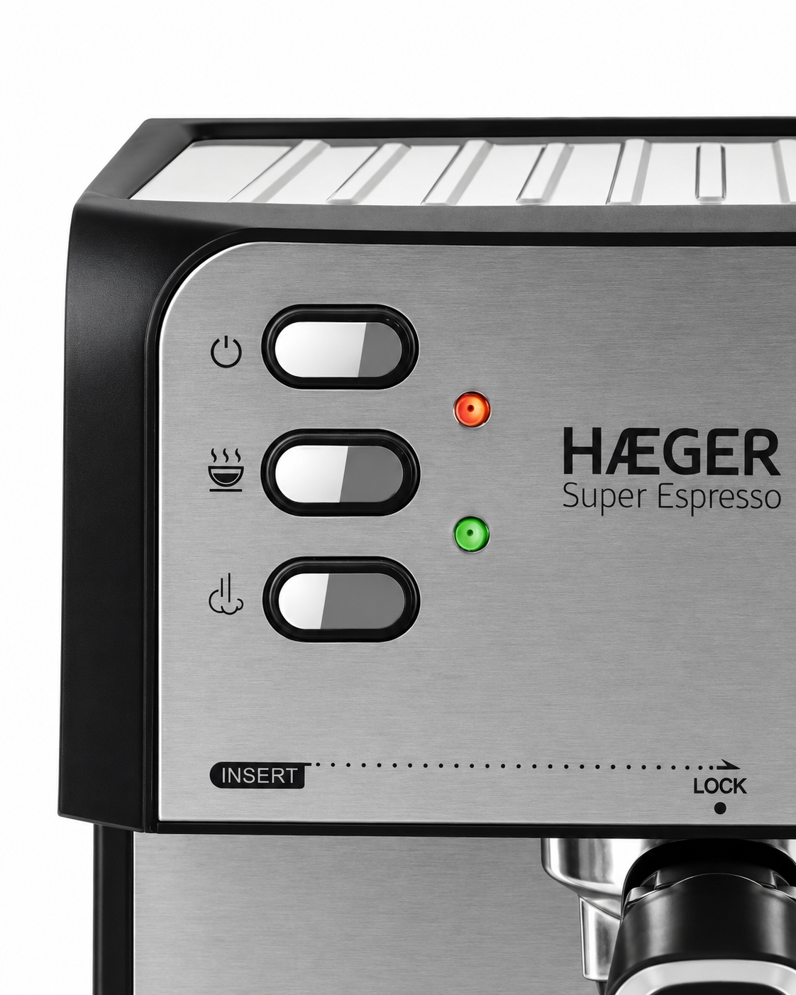 Espressor de cafea HAEGER SUPER ESPRESSO, Presiune 20 bar (pompa ULKA Italia), Cafea macinata si capsule, 1.6L, Extractie intensa cu aroma bogata, Incalzire cesti, Argintiu [8]