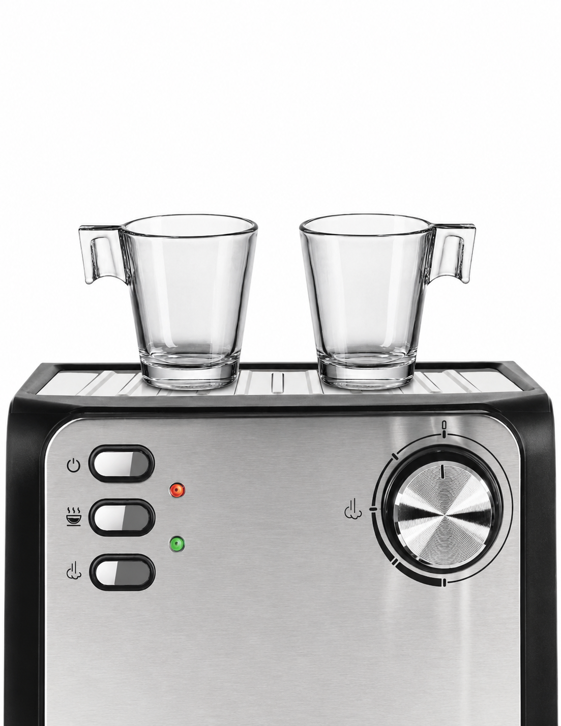 Espressor de cafea HAEGER SUPER ESPRESSO, Presiune 20 bar (pompa ULKA Italia), Cafea macinata si capsule, 1.6L, Extractie intensa cu aroma bogata, Incalzire cesti, Argintiu [4]