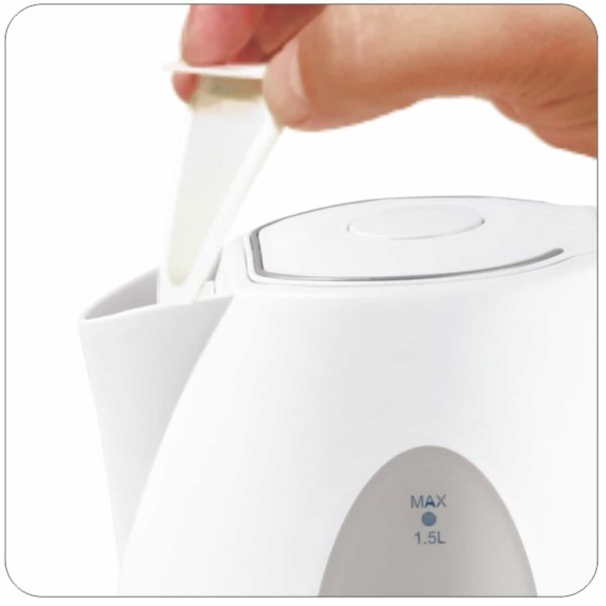 Fierbator electric HAEGER LONDON, Capacitate 1,5 L, Putere 2200 W, Baza rotativa 360 grade, Oprire automata, Protectie la supraincalzire [1]