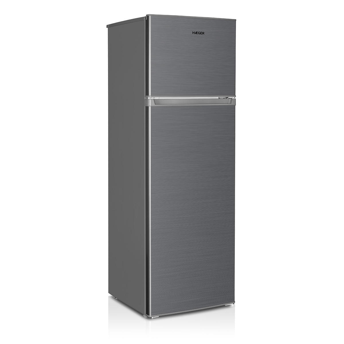 Frigider cu congelator sus HAEGER 220, Capacitate 206 L, Clasa E, Latime 55 cm, Congelare 2,4 kg/24h, 4 stele, Gri [2]