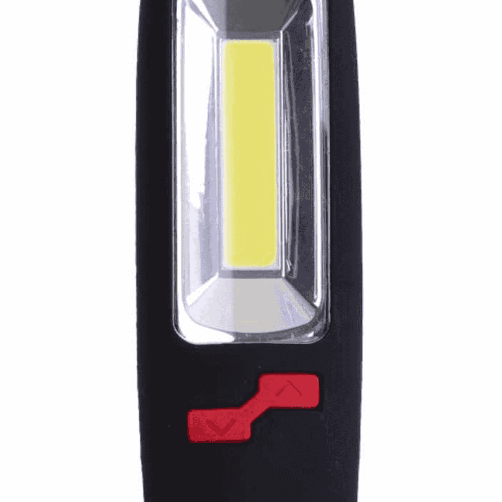 Lanterna HAEGER LONG LED, COB 3 W + 7 LED-uri, Magnet de fixare, Carlig de agatare, Alimentare cu 3 baterii AA incluse [1]