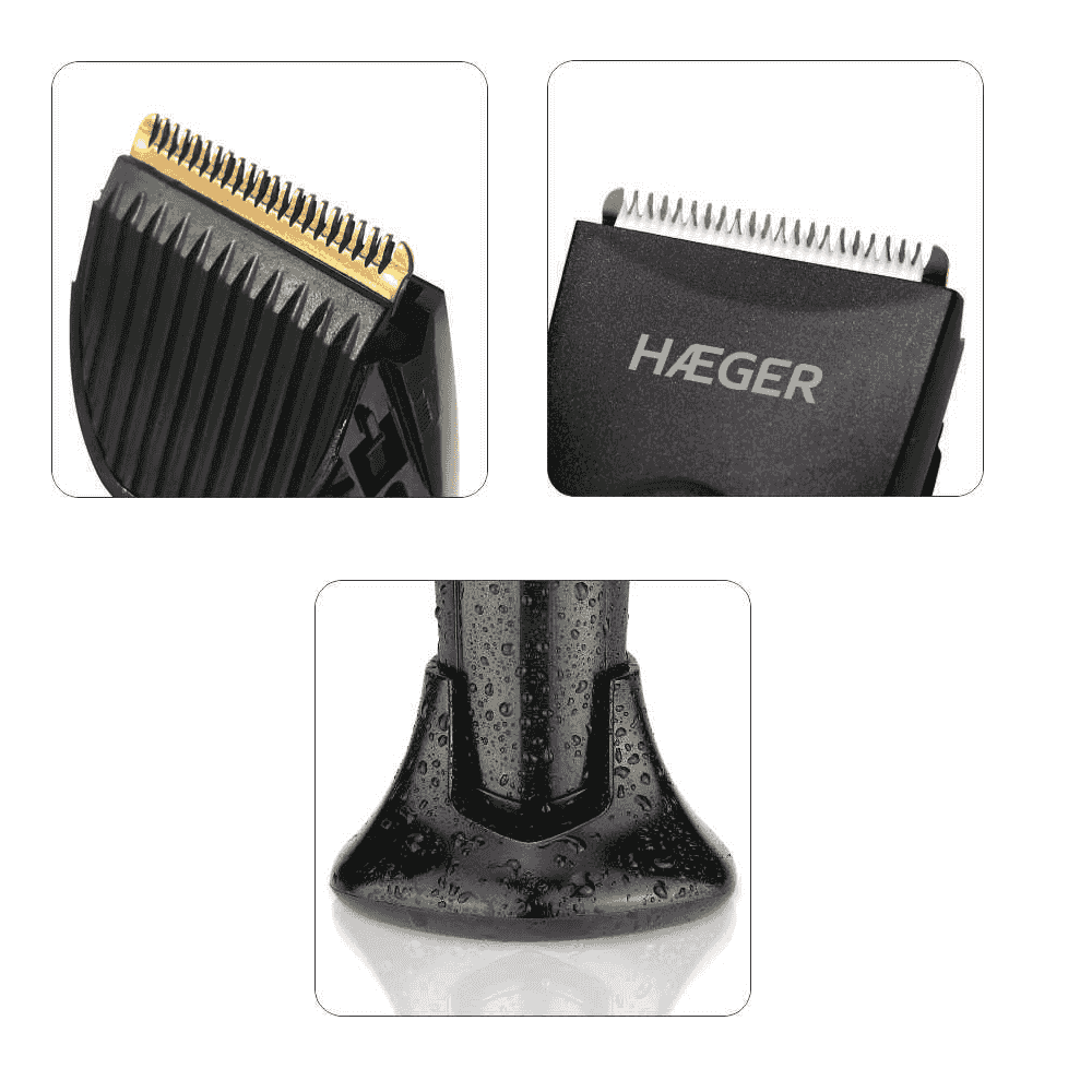 Masina de tuns HAEGER PRECISION II reincarcabila, Utilizare Wet & Dry, Design ergonomic, Uz profesional [1]
