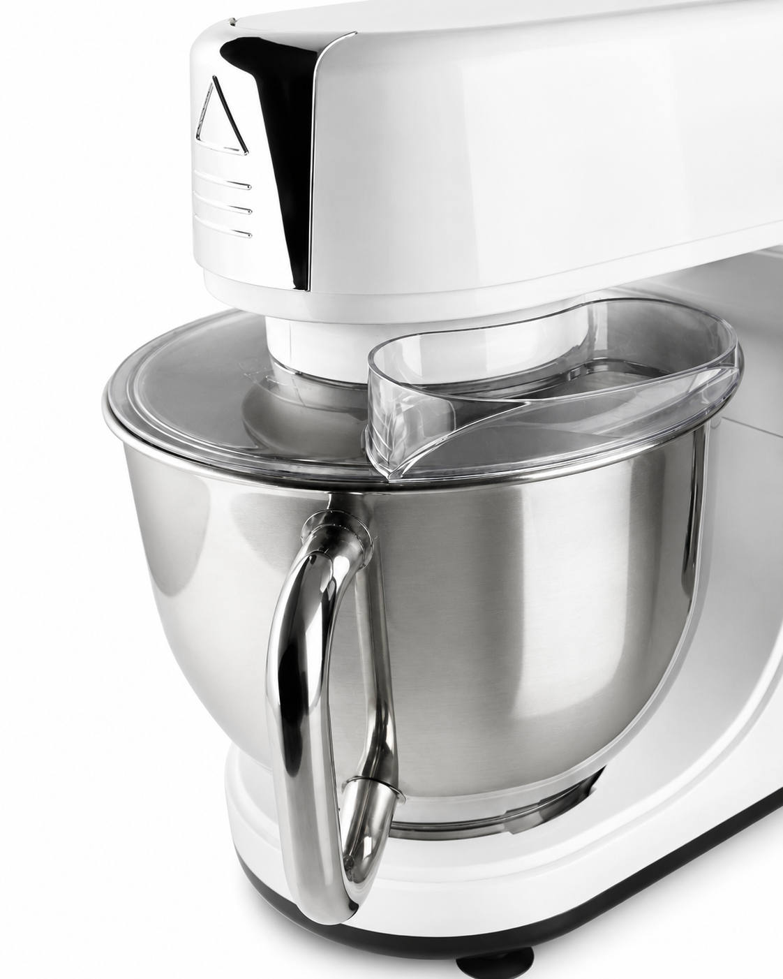 Mixer cu bol din inox HAEGER CAKE BOSS, Bol 6L, 1500W, Miscare planetara pentru amestecare uniforma, 6 viteze si functie Impuls, Alb [3]