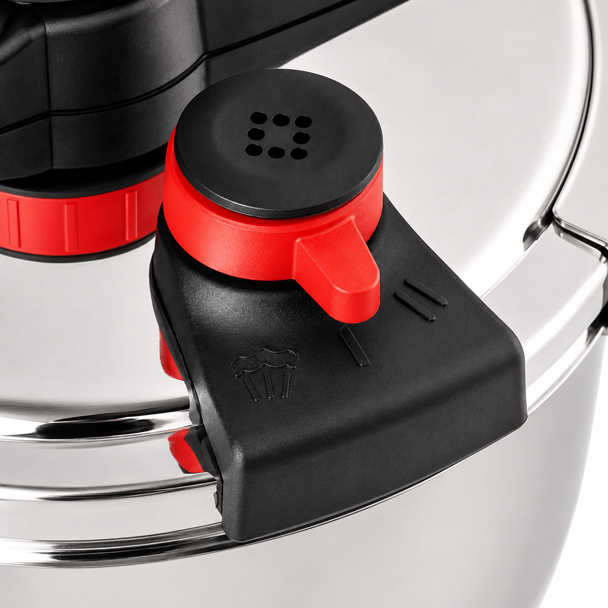 Oala sub presiune 2in1 HAEGER EASY COOKER 2 IN 1, 24 cm, Capacitate 8L, Corp din inox, 3 sisteme de siguranta, Compatibila cu toate tipurile de plite, otel inoxidabil, Argintiu [5]
