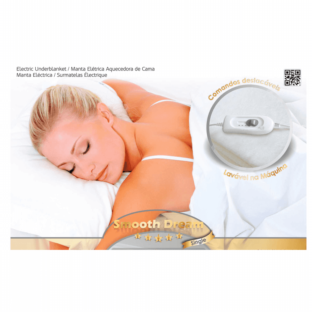 Patura electrica HAEGER SMOOTH DREAM, Pentru 1 persoana, 3 trepte de temperatura, Protectie la supraincalzire, Telecomanda, Lavabila [2]