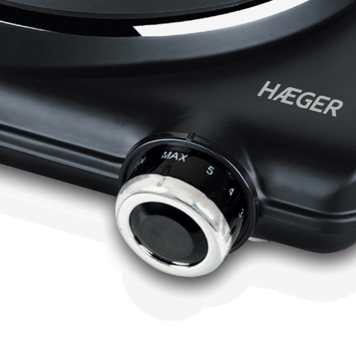 Plita electrica HAEGER DISC, Putere 1500 W, Diametru 165 mm, Oprire automata de siguranta cu siguranta termica, Design compact, Negru [1]