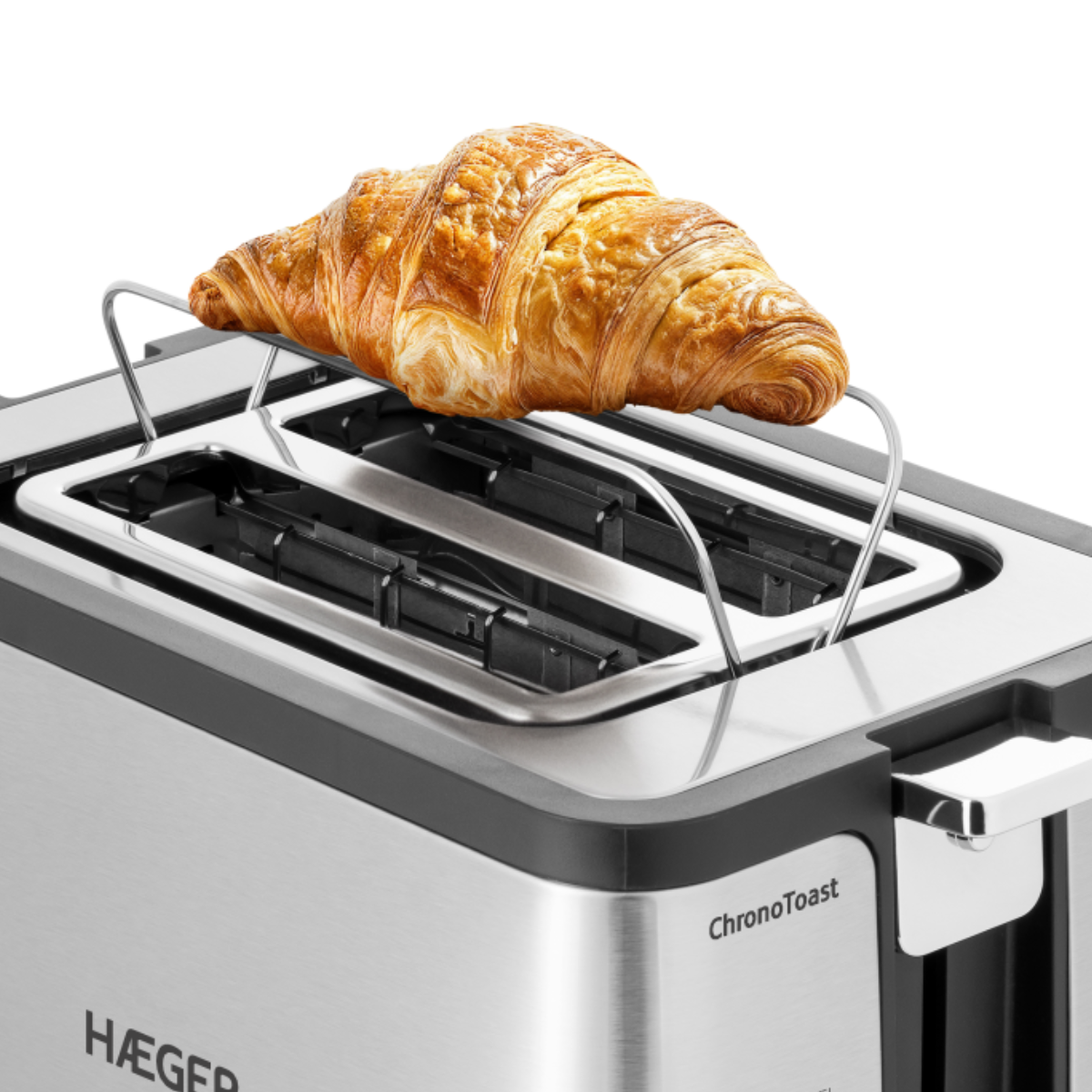 Prajitor de paine HAEGER CHRONOTOAST, Putere 800 W, 2 fante, Nivele de rumenire reglabile, Timer [3]