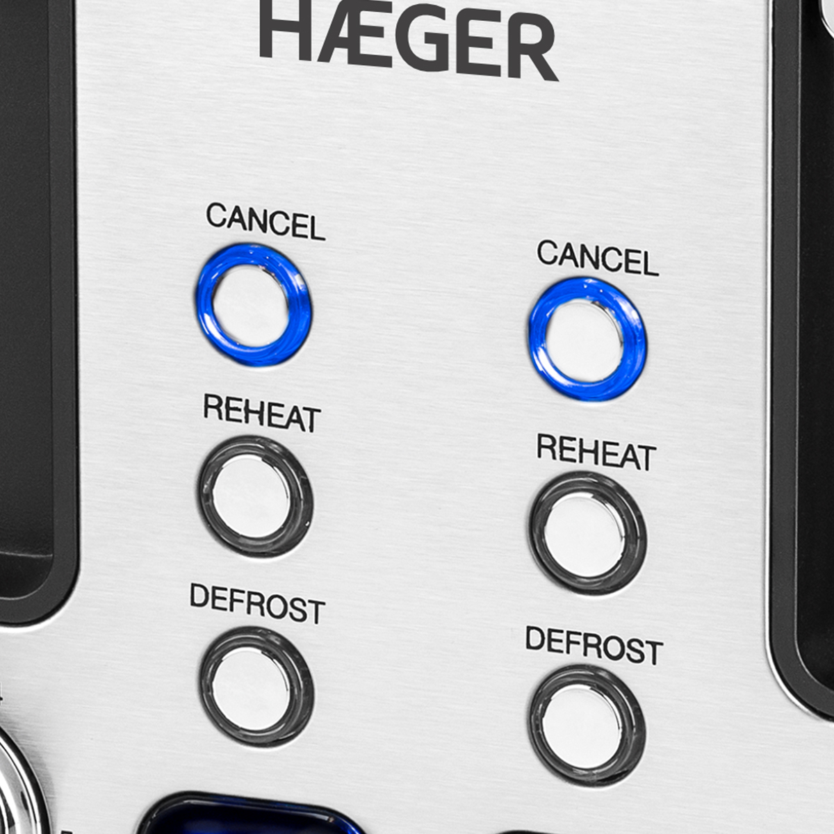 Prajitor de paine HAEGER OPTIMUS TOAST, Putere 1700 W, 4 fante, 2 afisaje LCD, Nivele de rumenire reglabile, Carcasa din inox, Inox [1]