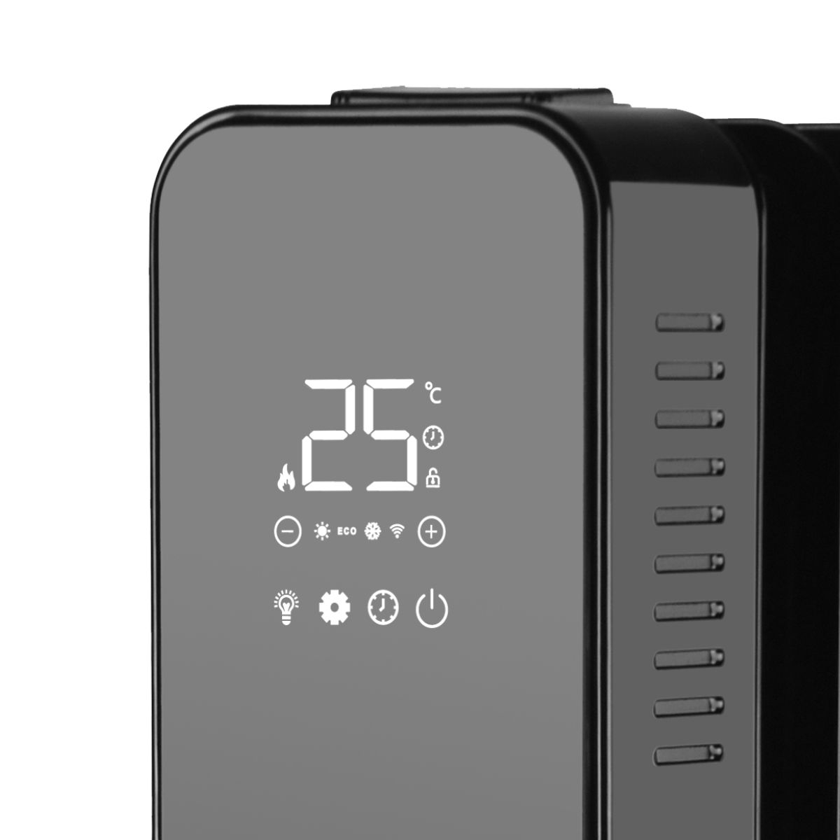 Radiator electric cu ulei HAEGER DIGITAL XI, 11 elementi, Putere 2500 W, Panou digital touch, Telecomanda, Timer 24 h [1]
