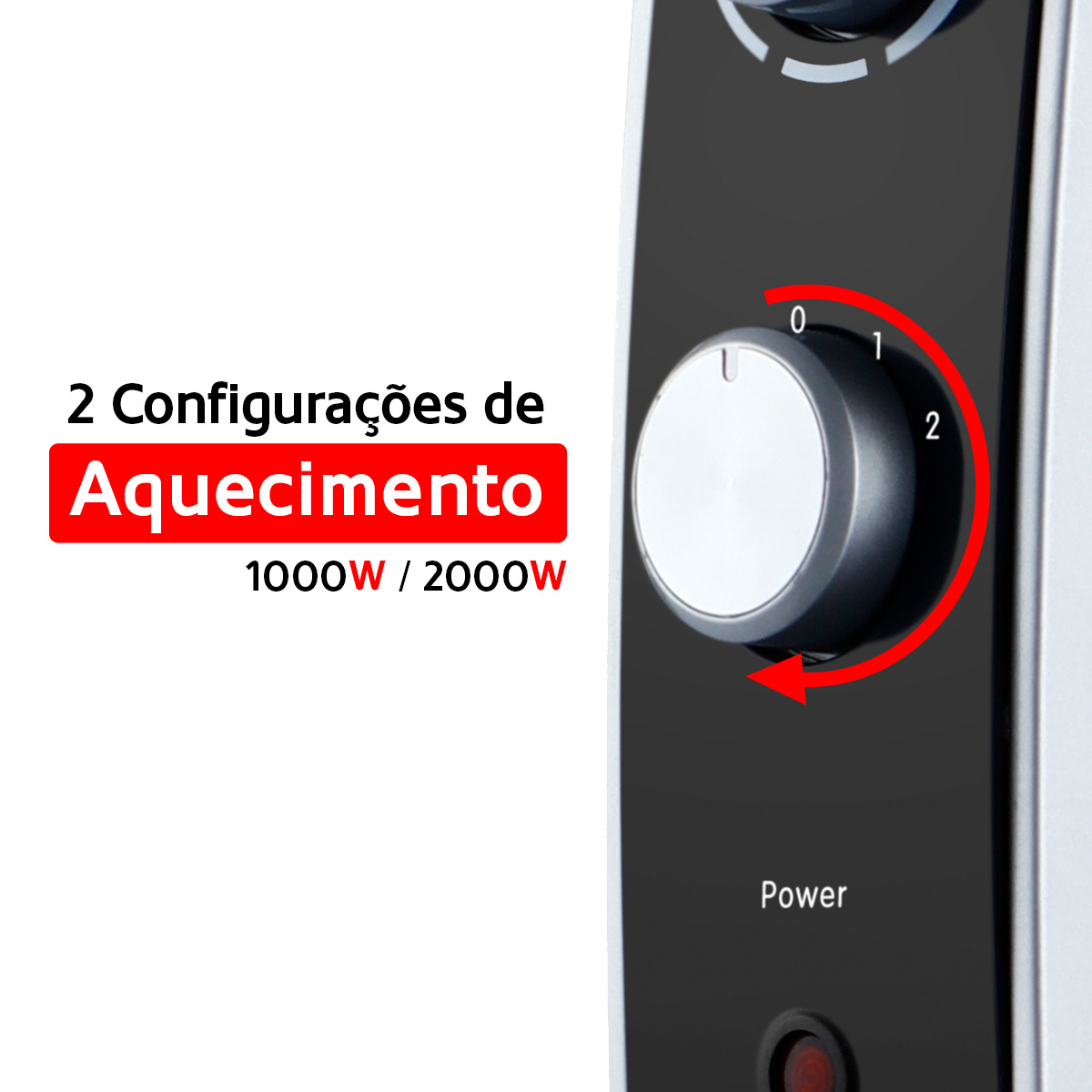 Radiator electric HAEGER TOP MICA, Putere 2000 W, 2 trepte de putere 1000/2000 W, Termostat reglabil, Protectie la supraincalzire, Alb [2]