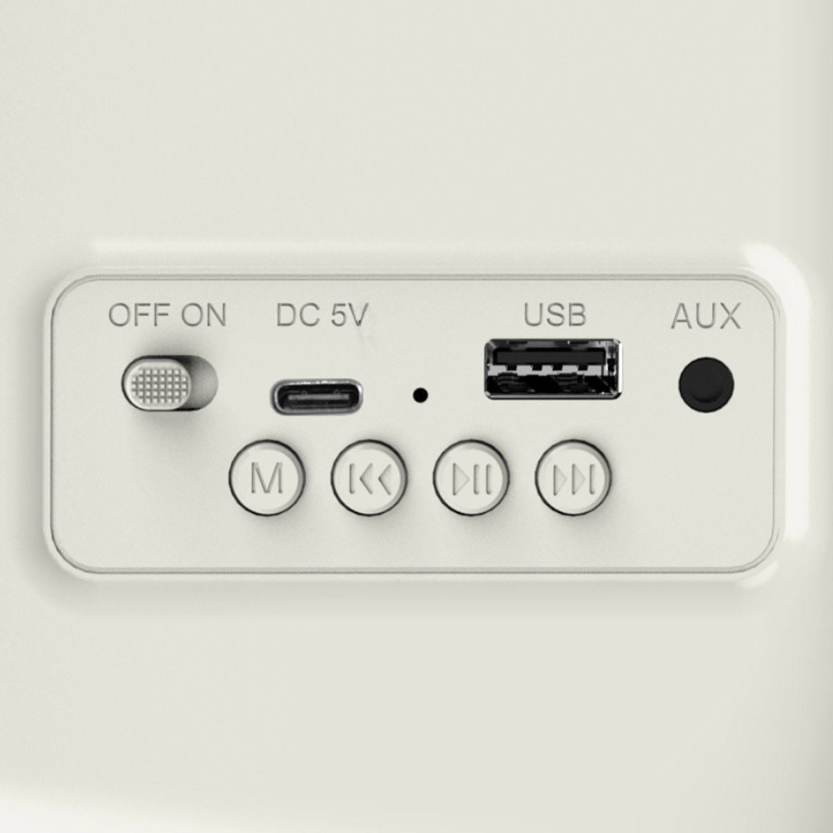 Radio vintage HAEGER HERITAGE cu Bluetooth, Design retro, Receptie AM/FM, USB, AUX, Autonomie 20 h, Incarcare USB-C, Crem [2]