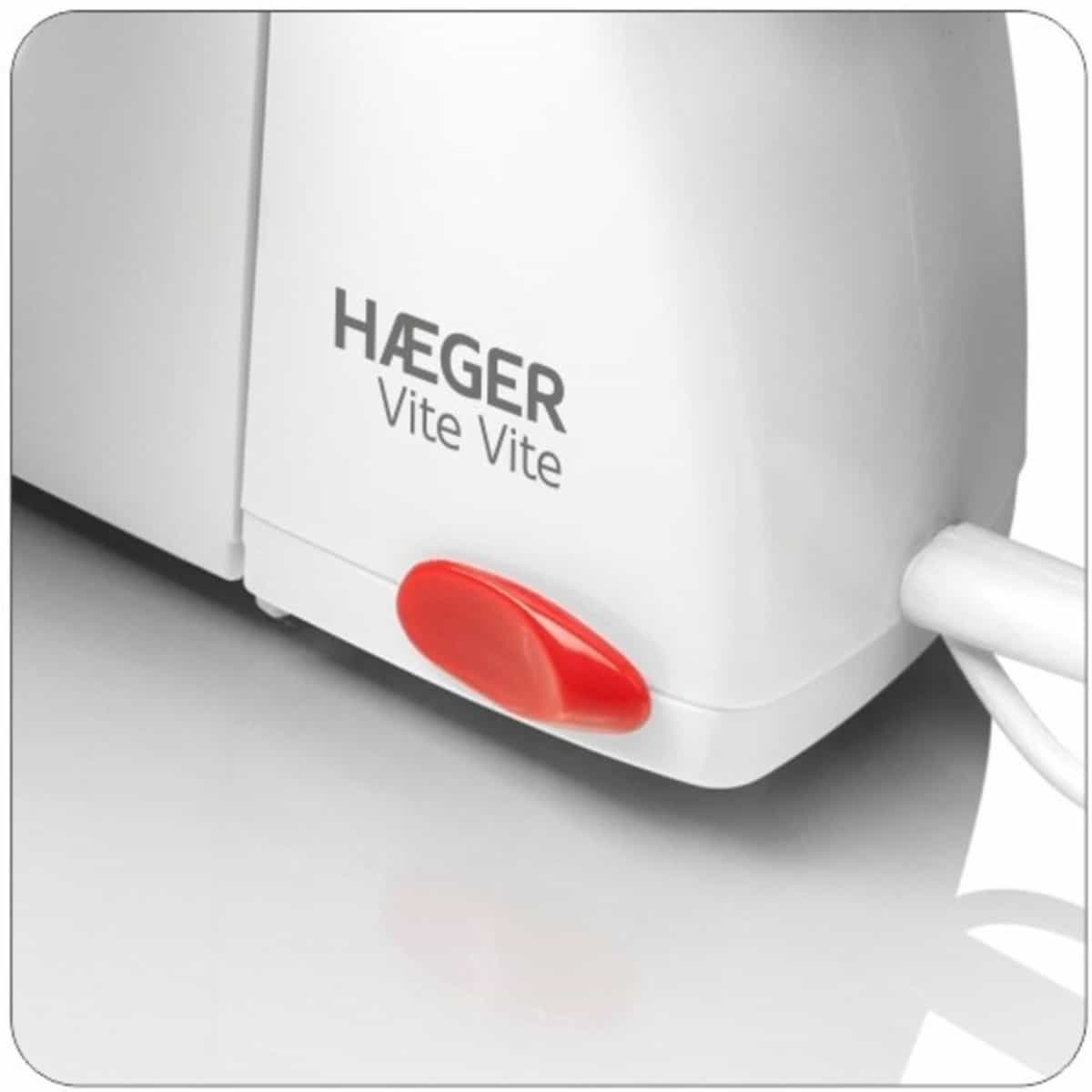 Razatoare electrica HAEGER VITE VITE, Putere 25 W, 3 discuri de tocare fin/mediu/gros, Lame din inox, Dezasamblare usoara [3]