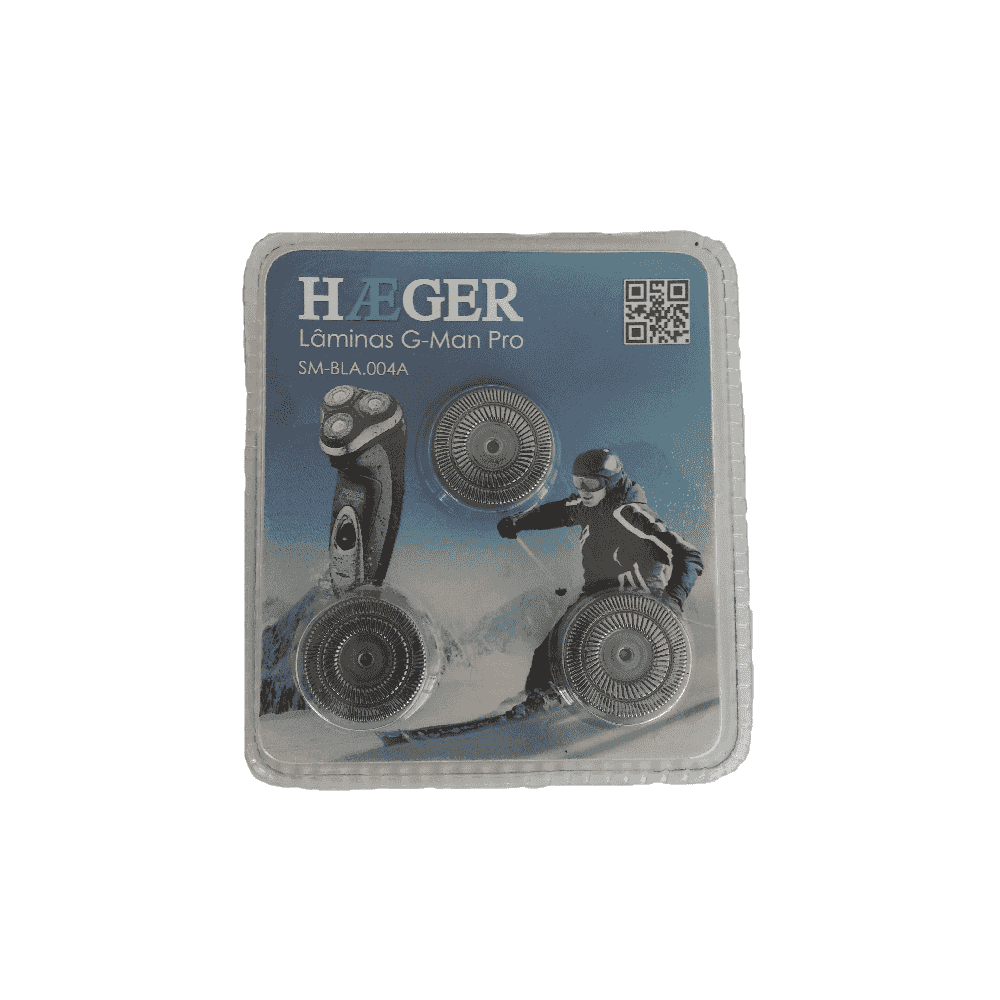 Set 3 lame de rezerva HAEGER pentru aparat de ras G-MAN PRO/ULTRA, Utilizare Wet & Dry, Accesoriu original [2]