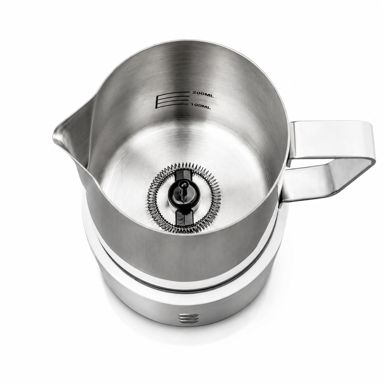Spumator de lapte 3-in-1 HAEGER SUPER FOAM, Putere 600W, Capacitate 250ml spuma / 500ml incalzire, Functie 3in1 spuma calda-rece-incalzire, Spuma fina in 100 secunde, inox [4]