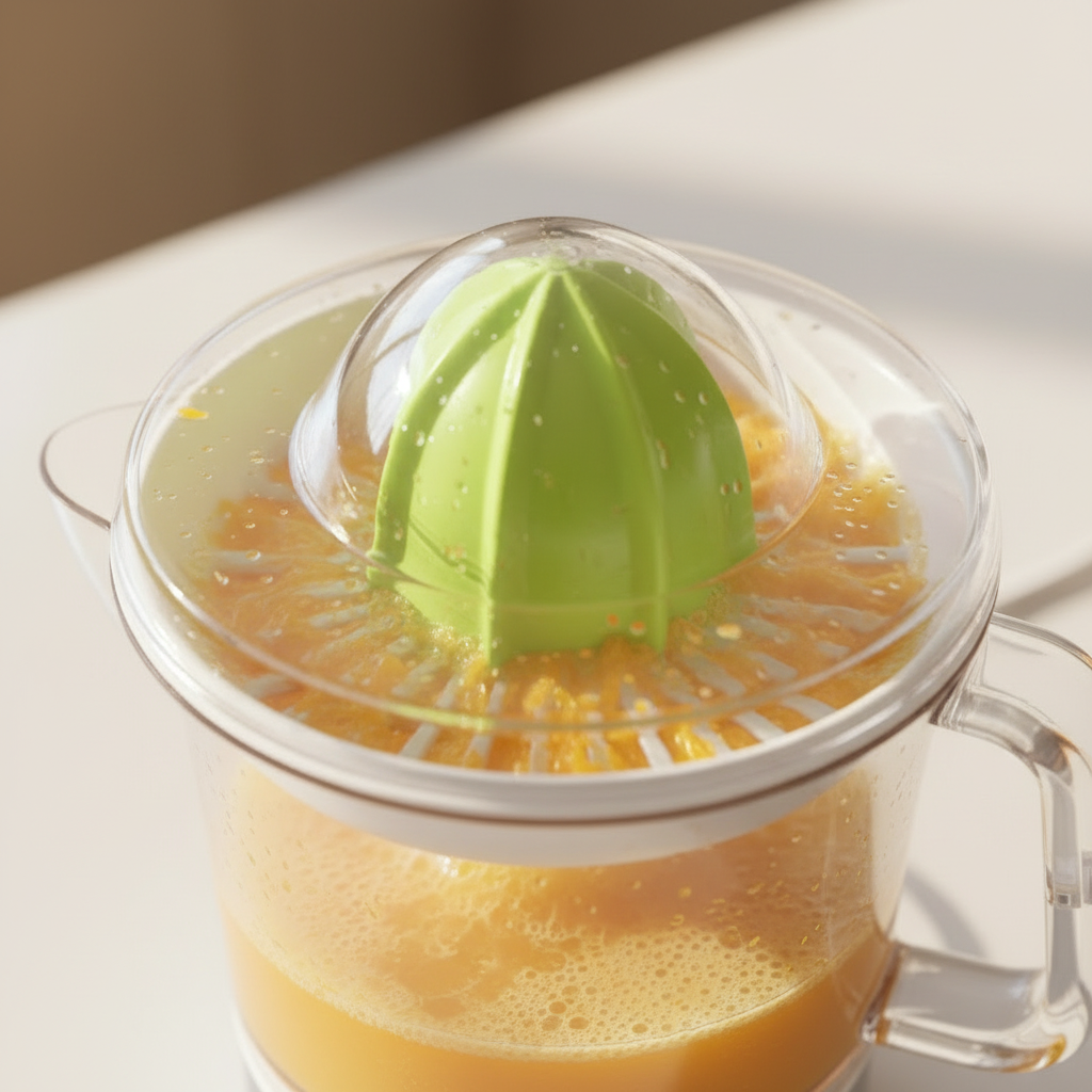Storcator de citrice HAEGER PERFECT JUICE, Capacitate 0,7 L, Rotatie bidirectionala, Filtru de pulpa reglabil, 2 conuri, Alb [1]