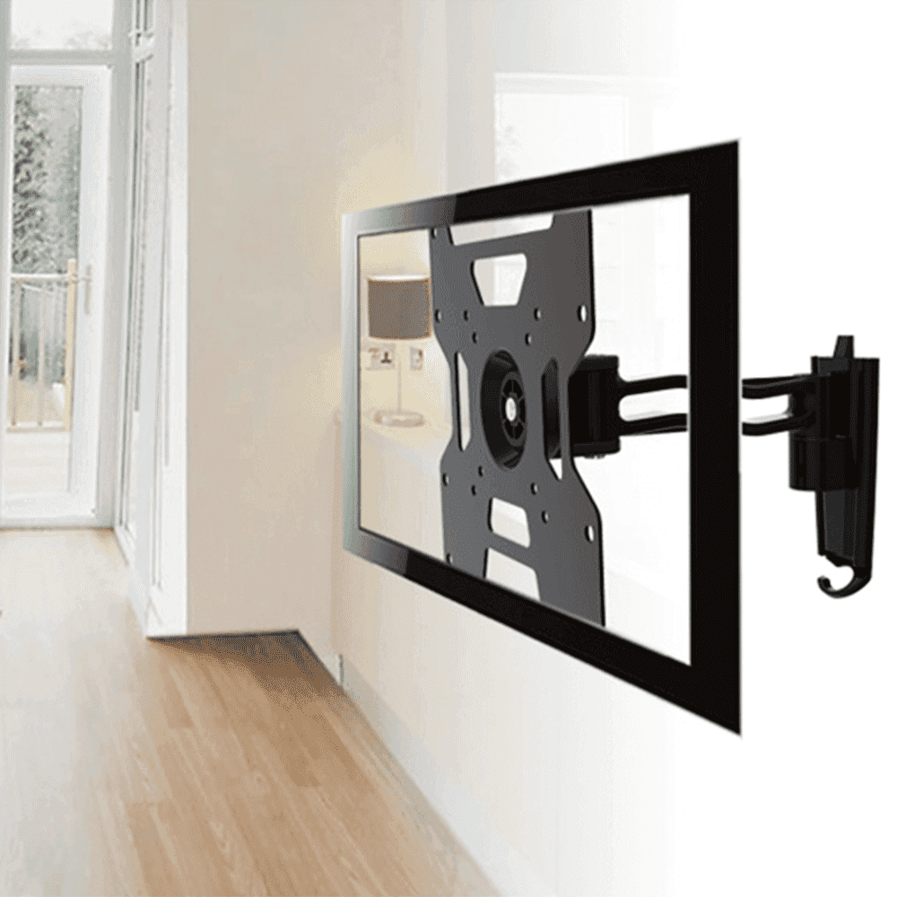 Suport TV HAEGER DOUBLE TILT & SWIVEL, Compatibil cu diagonale 17-37 inch, Brat dublu, Inclinare si rotire, Standard VESA universal [2]