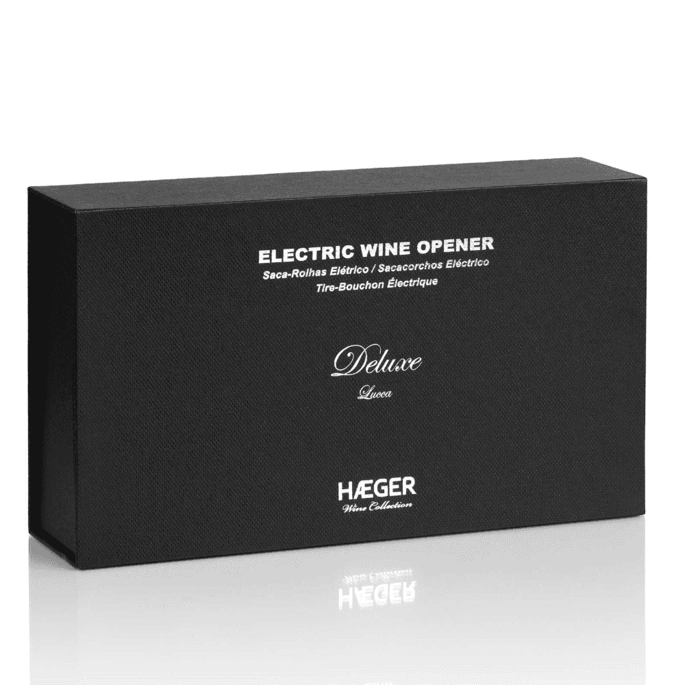 Tirbuson electric HAEGER LUCCA reincarcabil, Corp din inox, Iluminare la incarcare si la extragerea dopului, Cutie de lux inclusa [4]