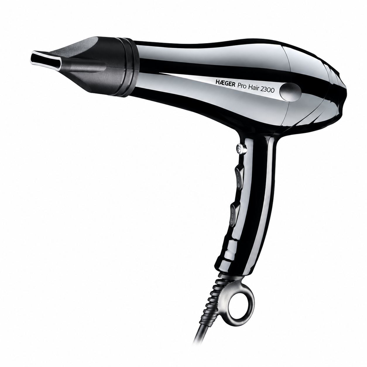 Uscator de par HAEGER PRO HAIR, Putere 2300 W, Motor DC profesional, 2 viteze, 3 nivele de temperatura, Concentrator si difuzor incluse, Negru [5]