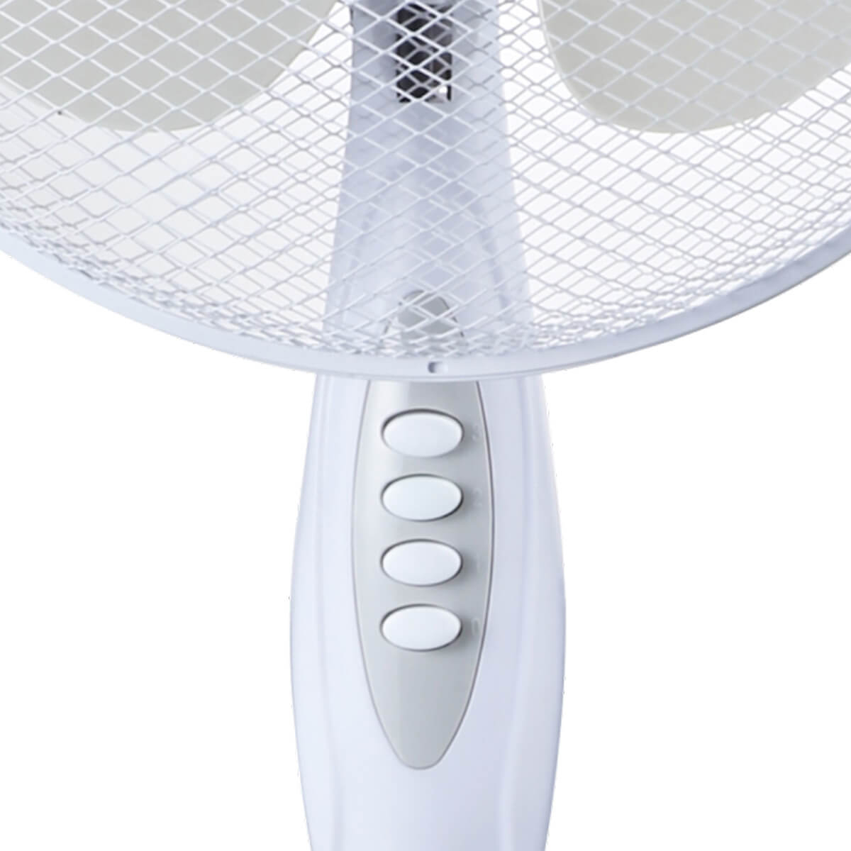 Ventilator cu picior HAEGER CROSS WIND, Diametru 40 cm, Putere 45 W, 3 viteze, Motor 100% cupru, Baza in X, Alb [2]