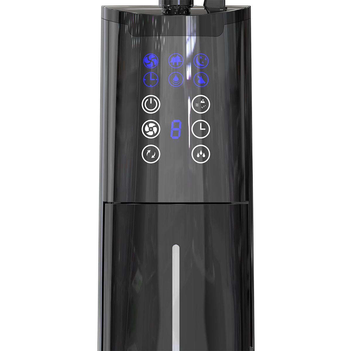 Ventilator cu picior si umidificator HAEGER BLACK MIST II, Putere 70 W, 3 viteze, Panou digital cu LED, Telecomanda, Negru [3]