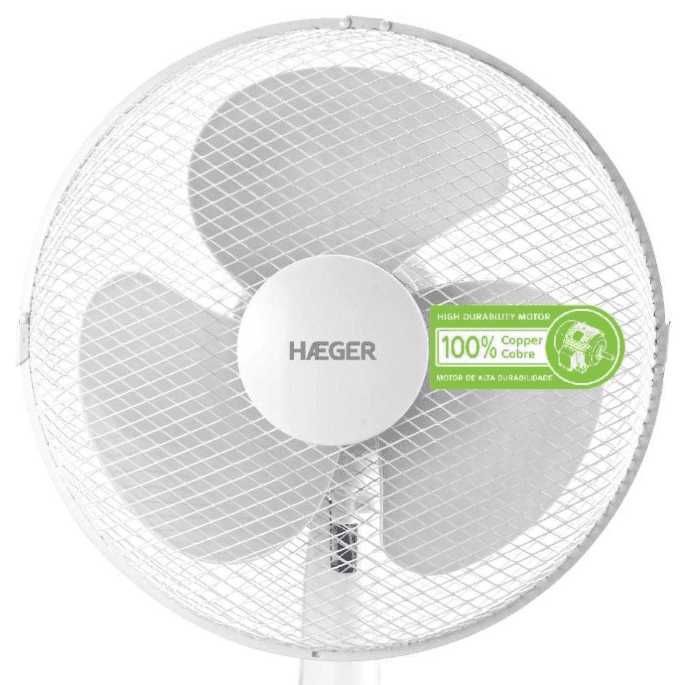 Ventilator de masa HAEGER LITTLE WIND, Diametru 30 cm, Putere 40 W, 3 viteze, Oscilatie 90 grade, Functionare silentioasa [2]