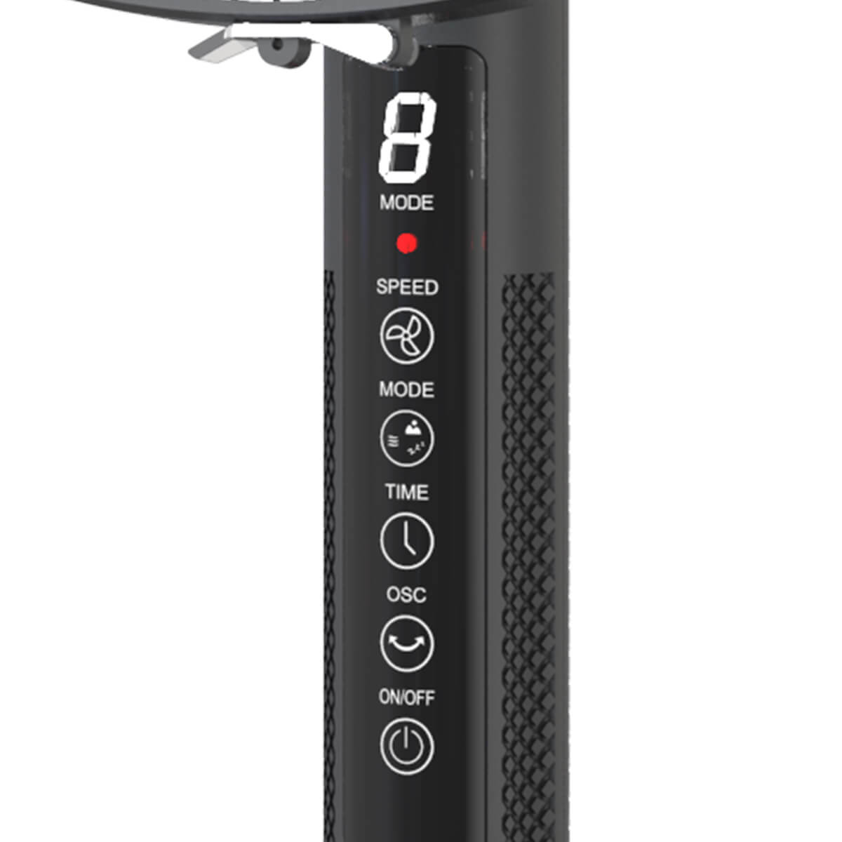 Ventilator digital cu picior HAEGER PREMIUM 2 in 1, Diametru 45 cm, Putere 55 W, 3 viteze, 5 palete, Motor 100% cupru, Negru [4]