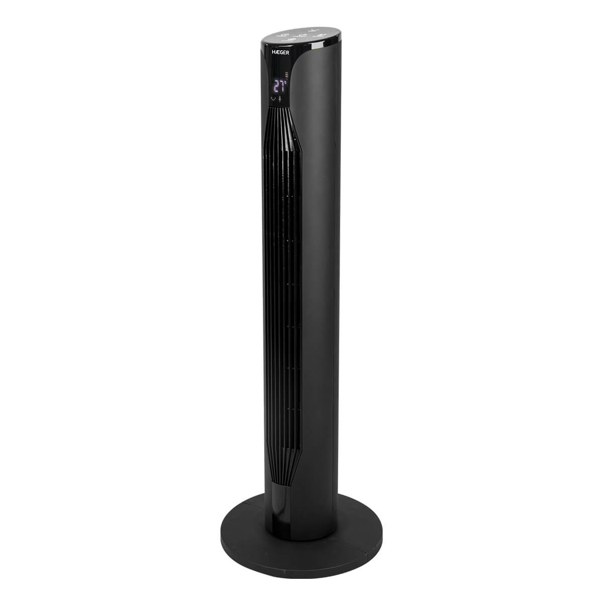 Ventilator turn HAEGER ELITE TOWER, Inaltime 91,5 cm, Putere 55 W, 3 viteze, Oscilatie 90 grade, Afisaj LCD, Telecomanda, Mod silentios [1]