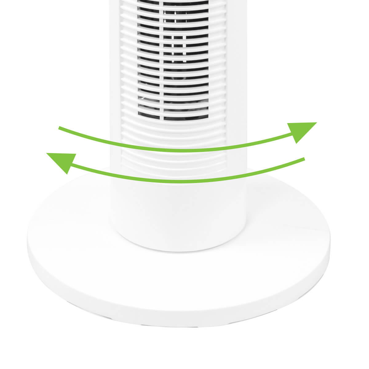 Ventilator turn HAEGER TOWER WIND, Inaltime 81 cm, Putere 45 W, 3 viteze, Oscilatie 90 grade, Mod silentios [3]