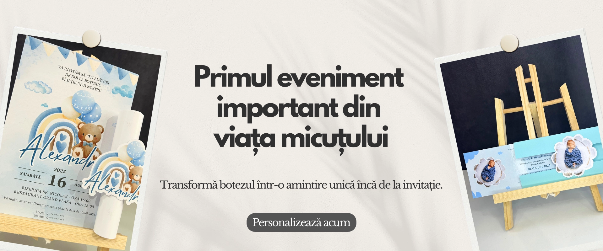 Invitații botez
