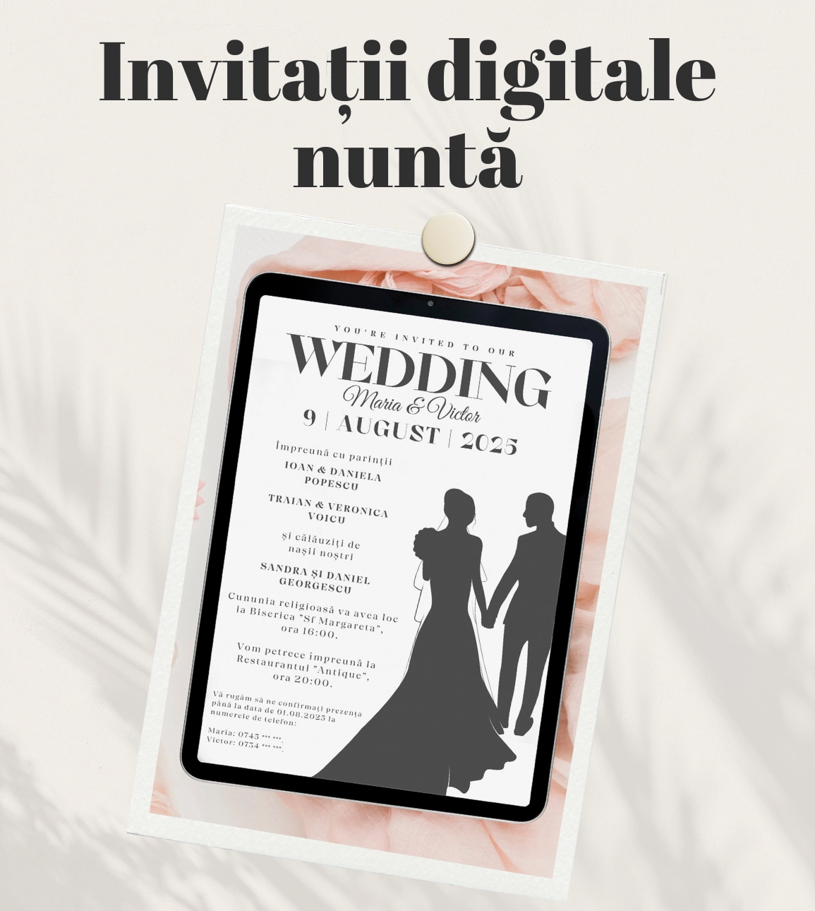 Invitații digitale-mobile