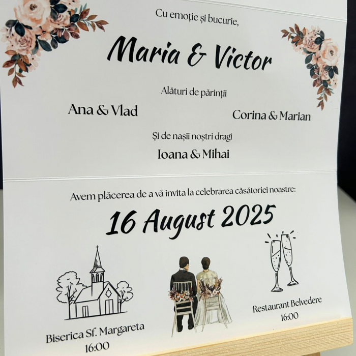 Invitație pliabilă tip plic [3]