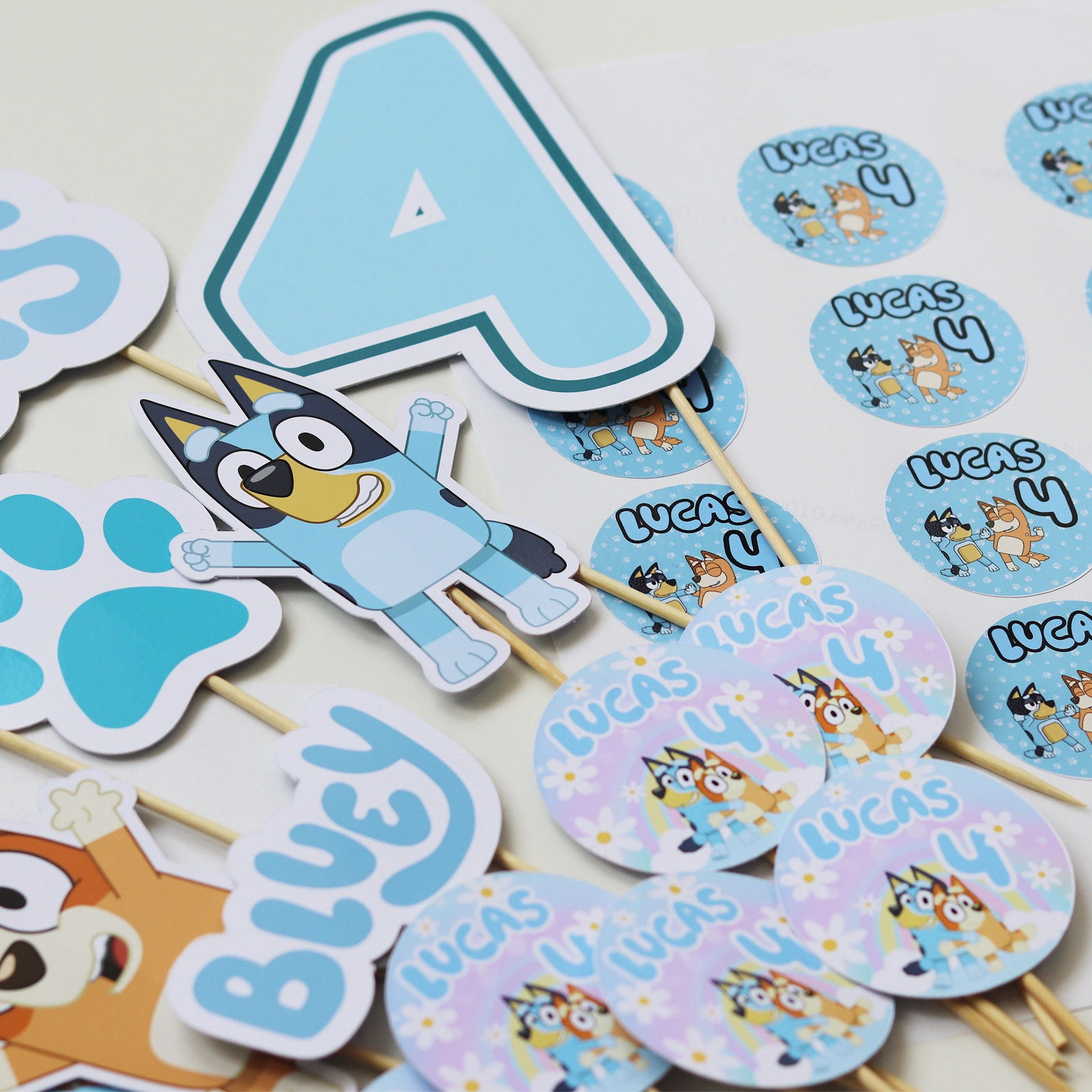 Kit petrecere Bluey personalizat [2]