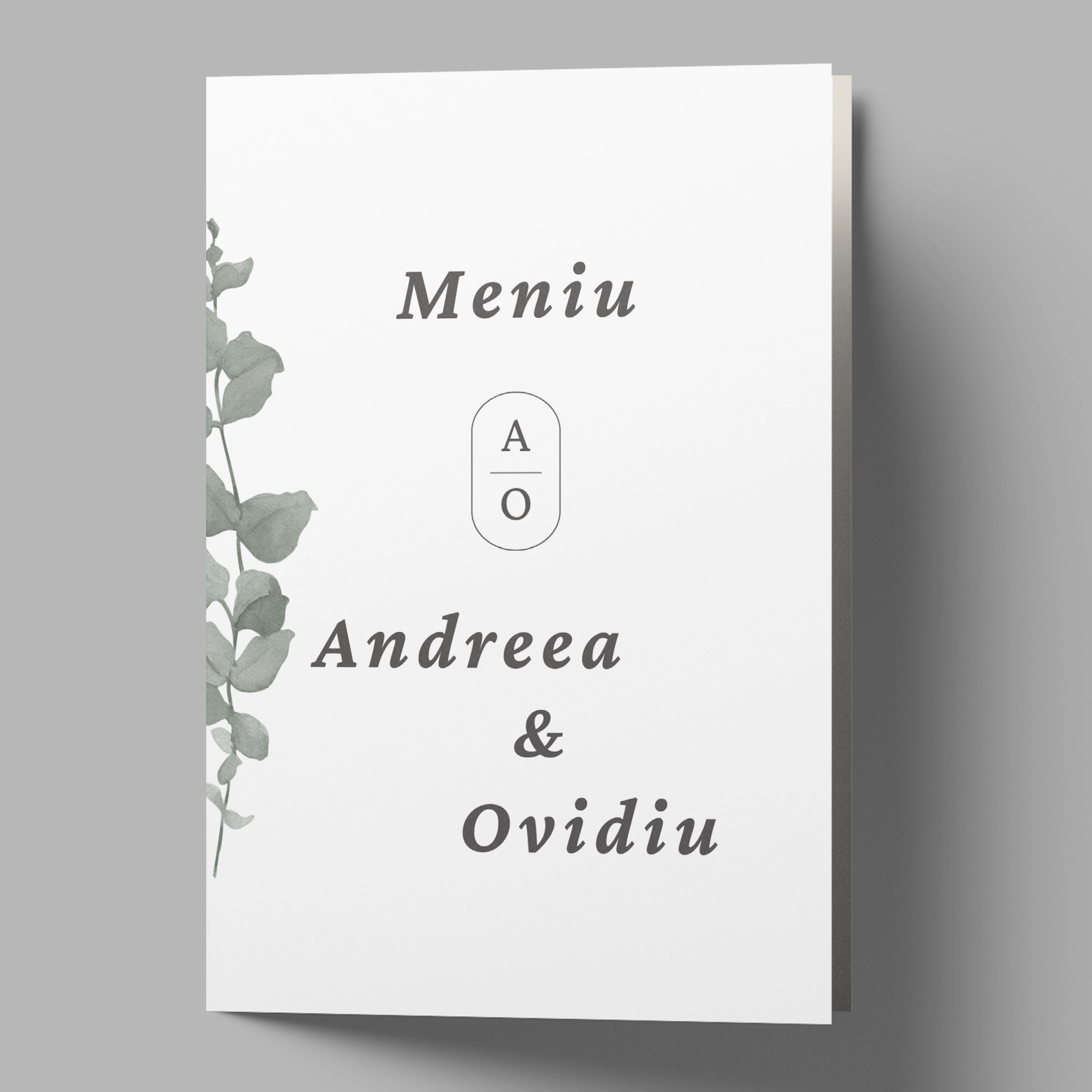 Meniu nuntă cu motiv floral [3]