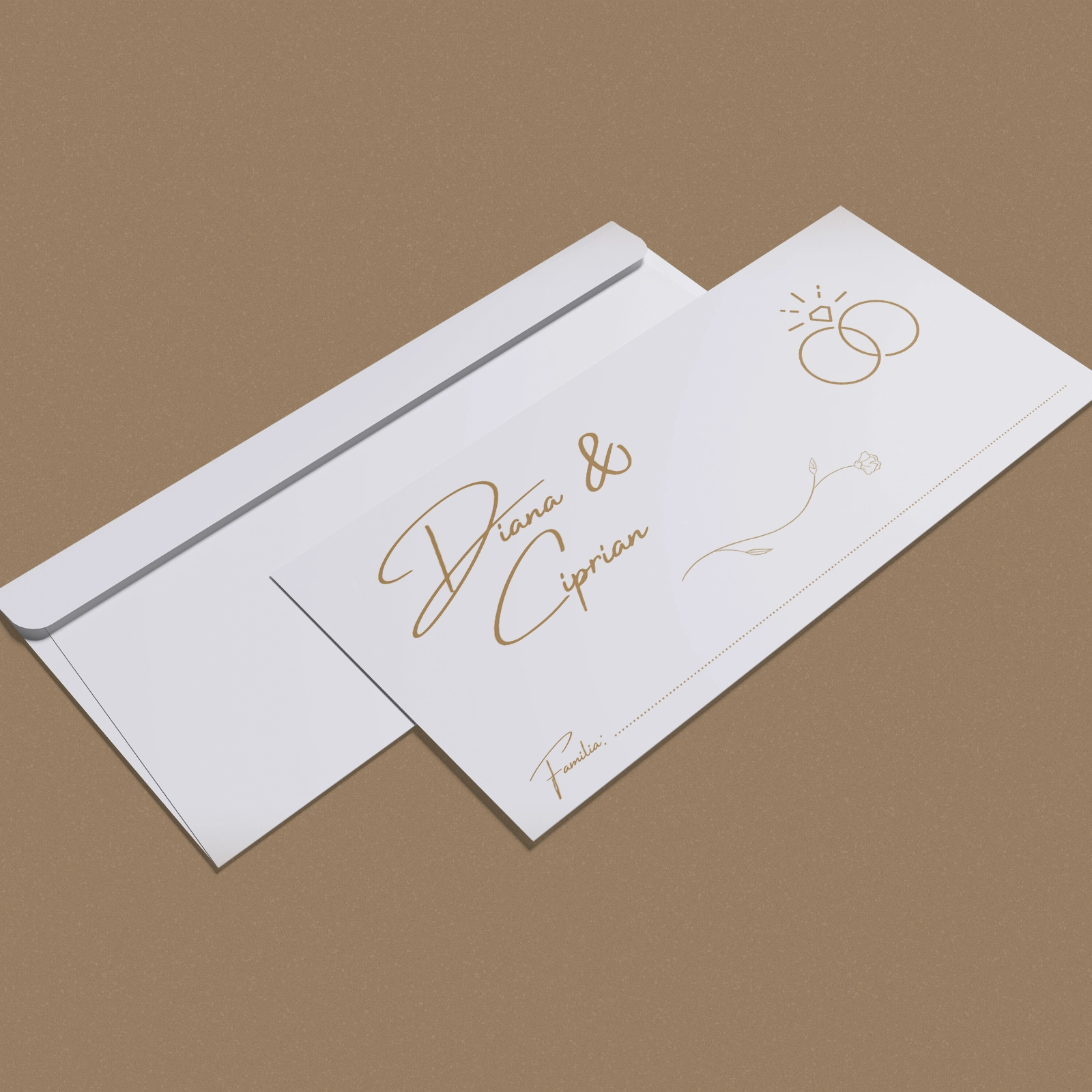 Plic bani nuntă cu inele [2]