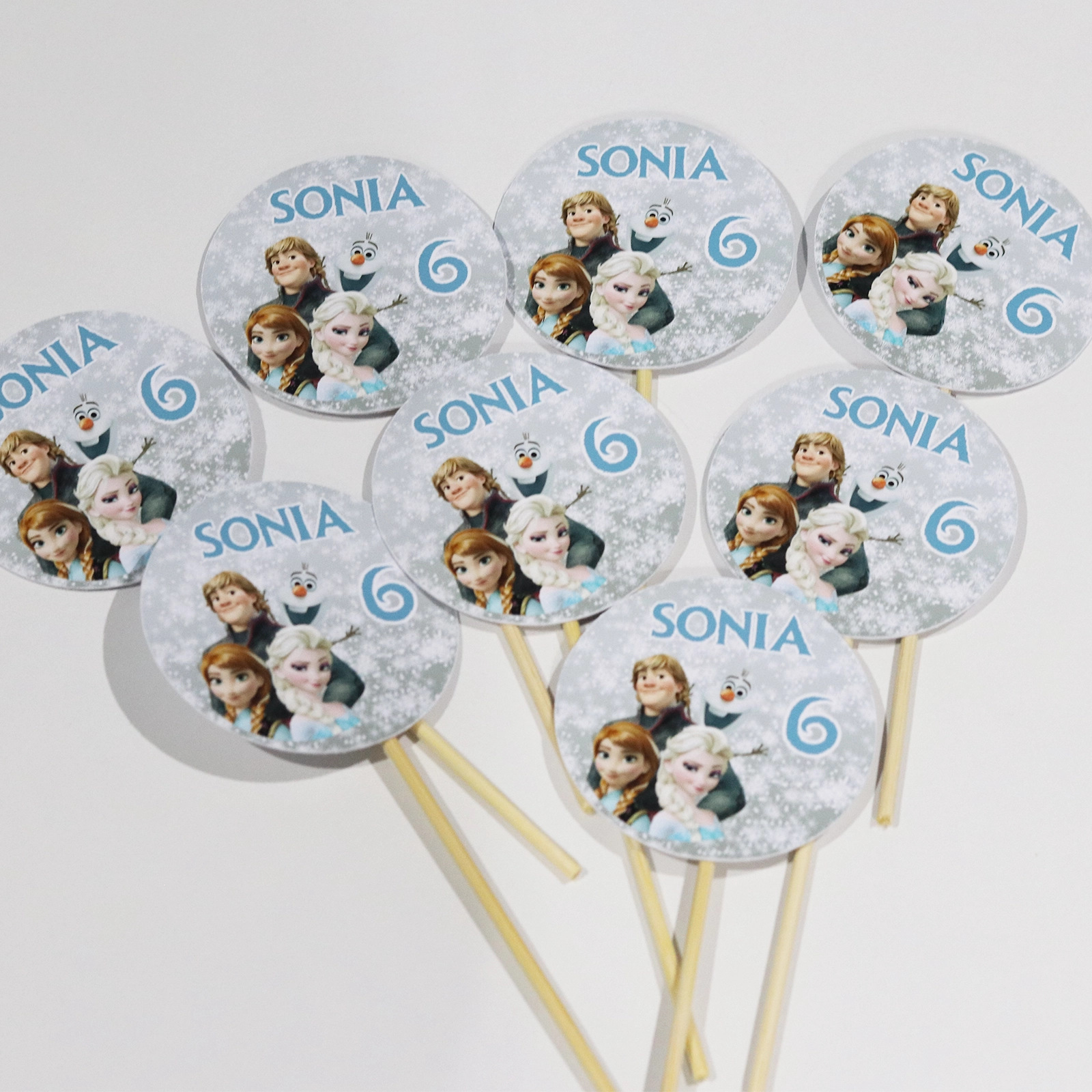 Set toppere cupcakes Frozen personalizate [2]