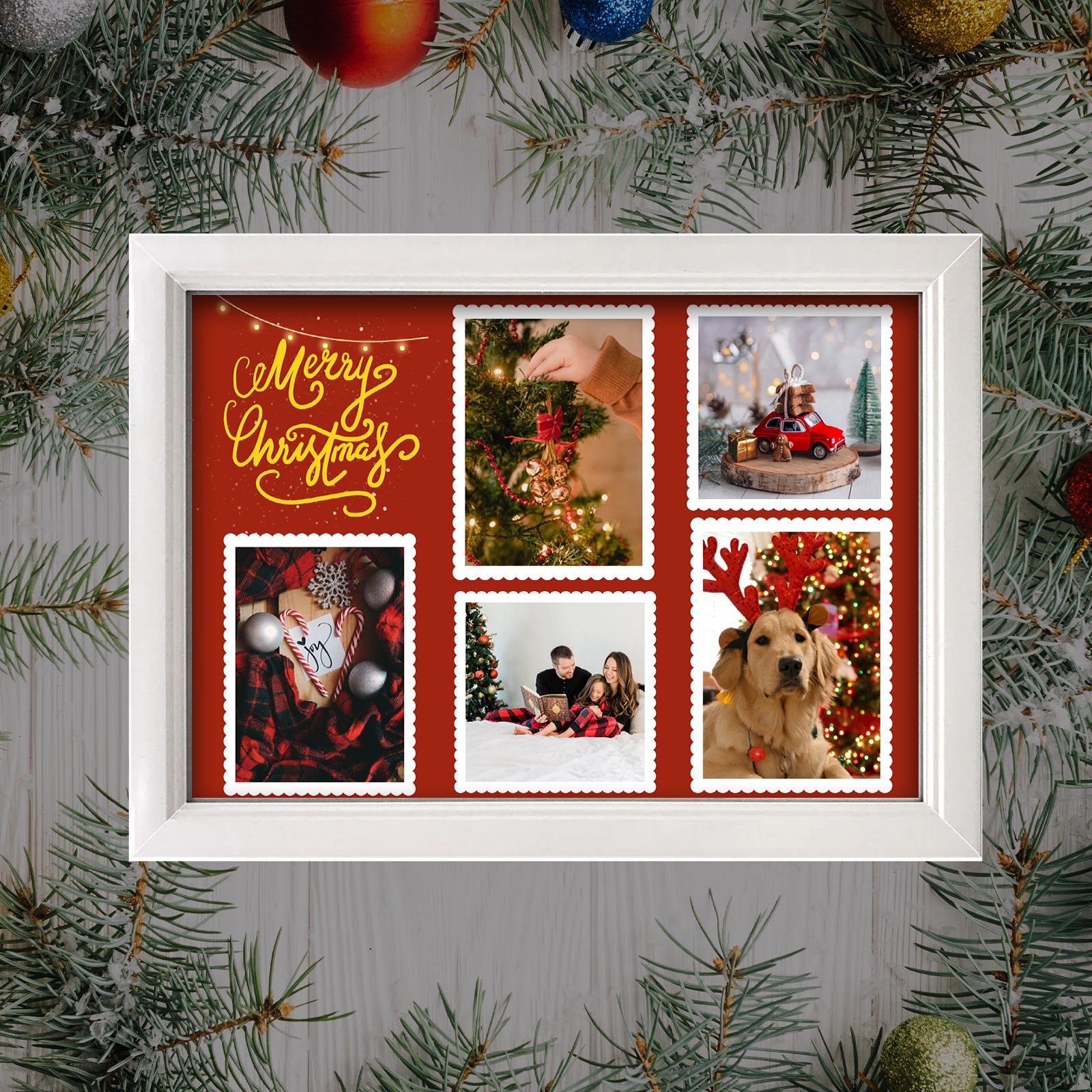 Tablou Crăciun personalizat cu 5 poze [2]