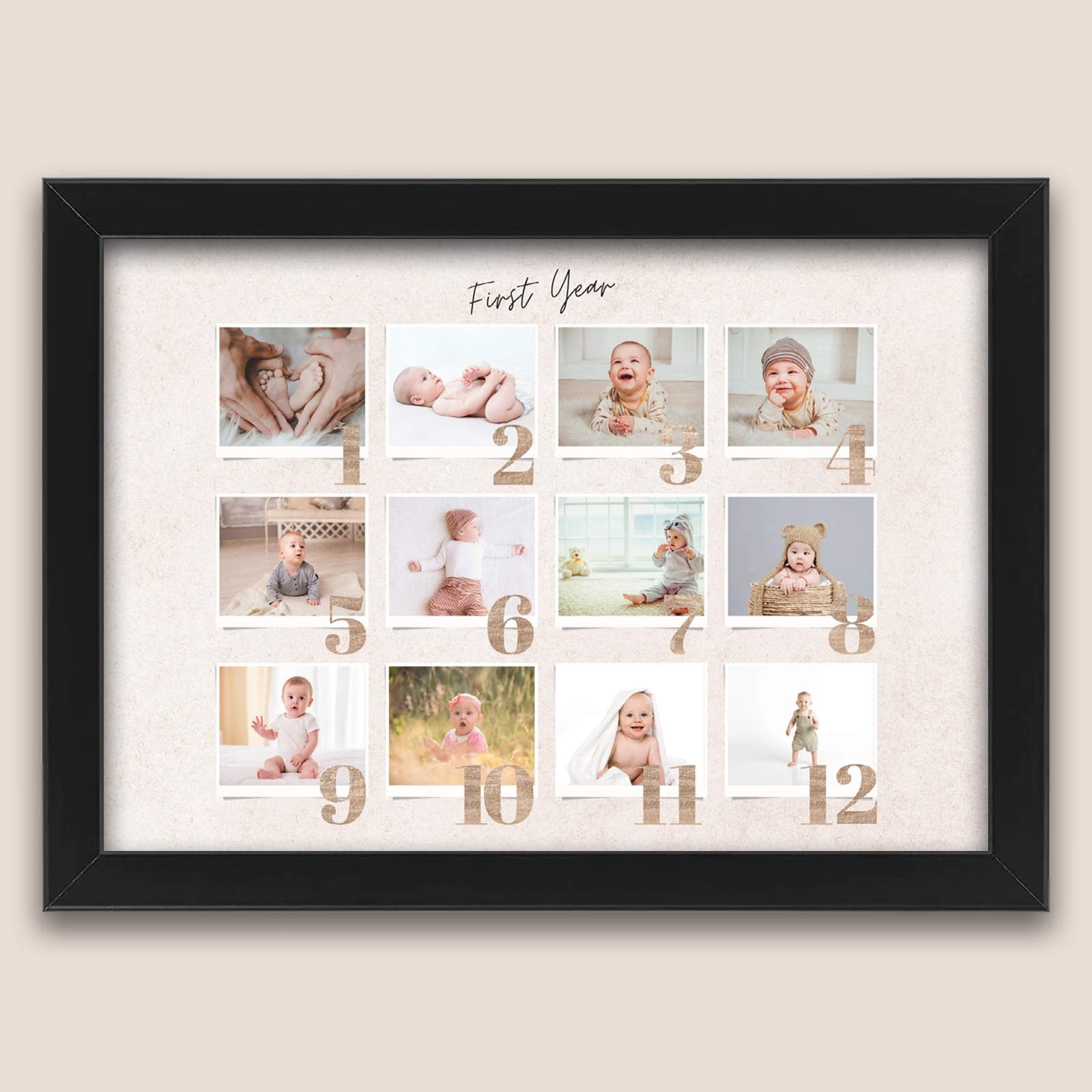 Tablou personalizat first year, 12 poze [2]