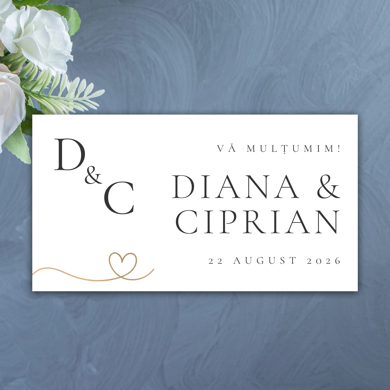 Nuntă - Etichete nunta cu inimă