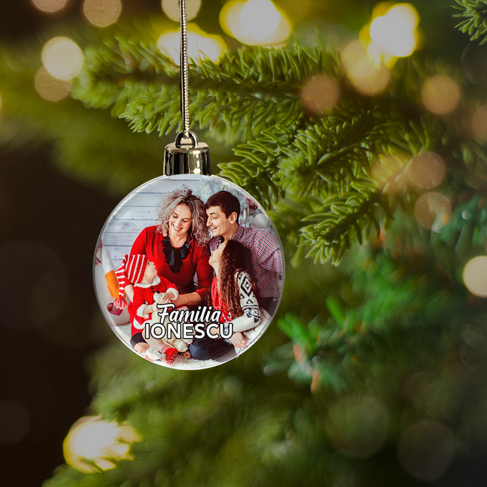 Cadouri - Glob personalizat față-verso cu poză și mesaj