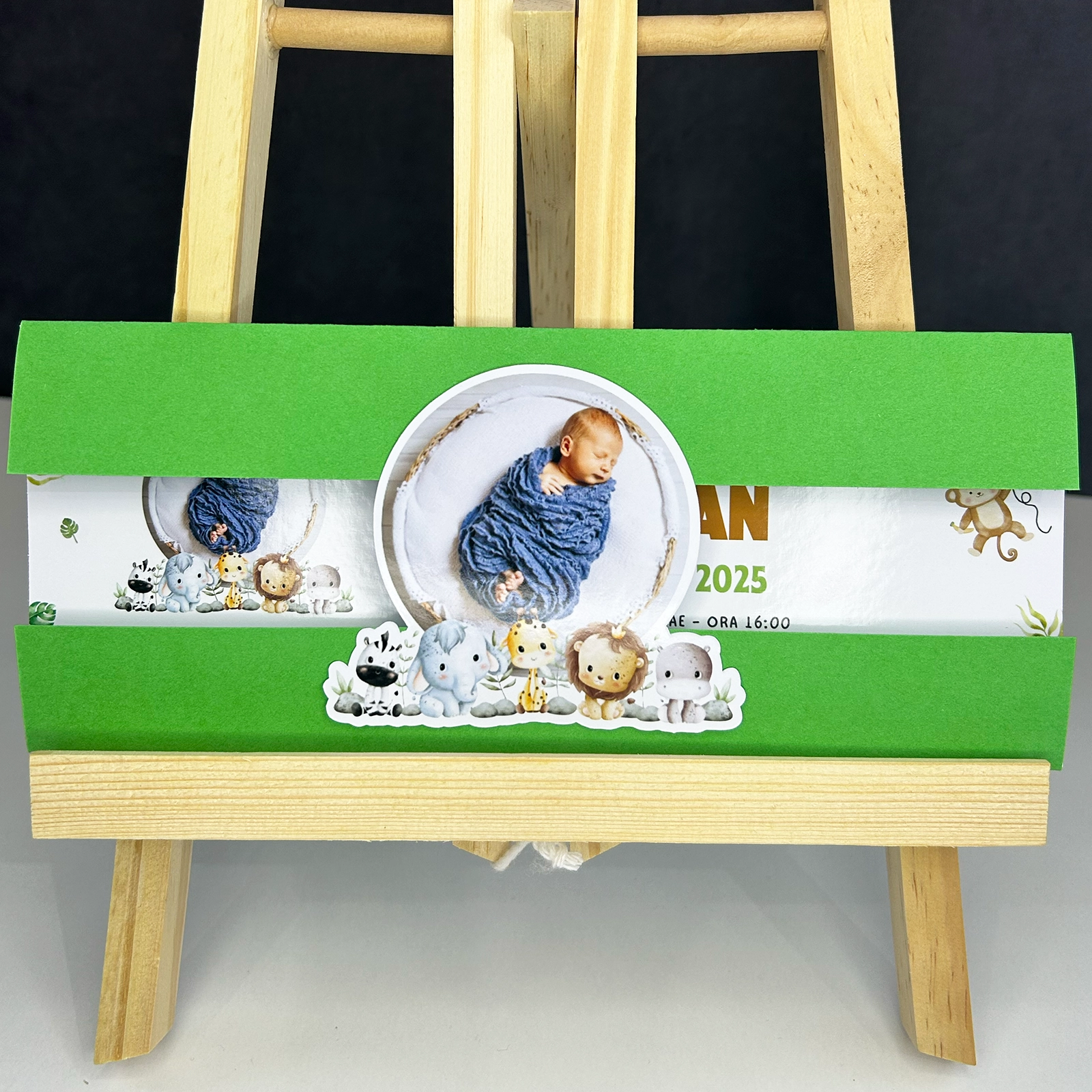 Invitație botez cu desene și poză [1]