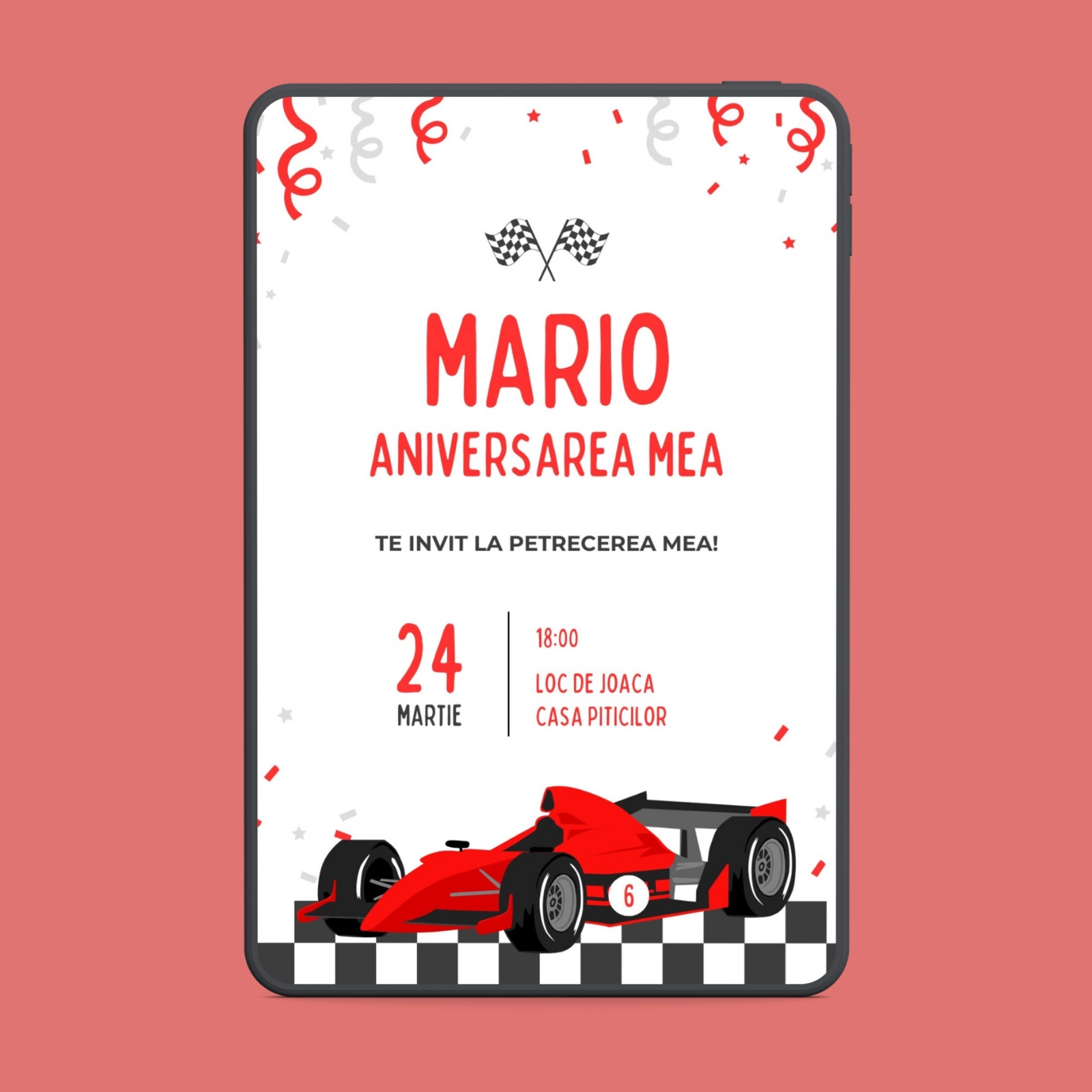 Zi de naștere - Invitație digitală zi de naștere Formula