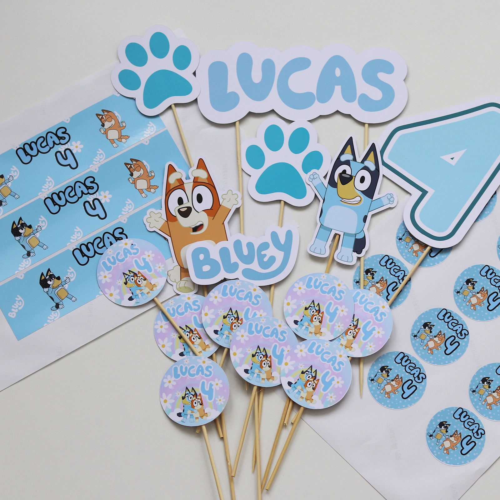Seturi petrecere - Kit petrecere Bluey personalizat
