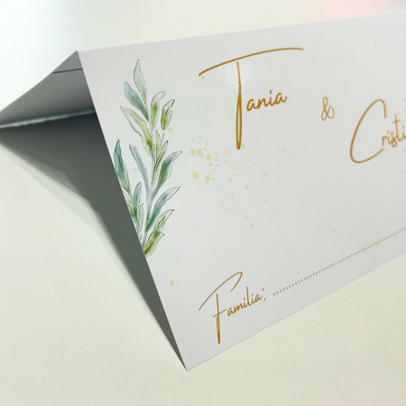 Plic bani nuntă, design floral cu miri [1]