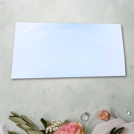 Plic bani nuntă, design floral cu miri [3]