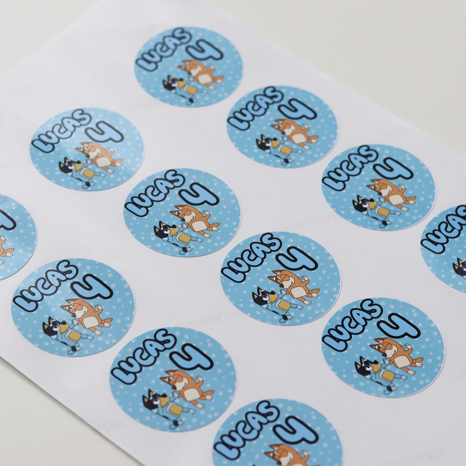 Stickere candy bar - Set stickere candy bar Bluey personalizate