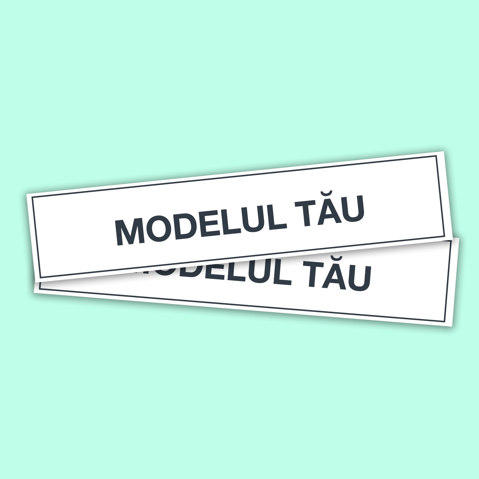 Print - Stickere dreptunghi personalizate