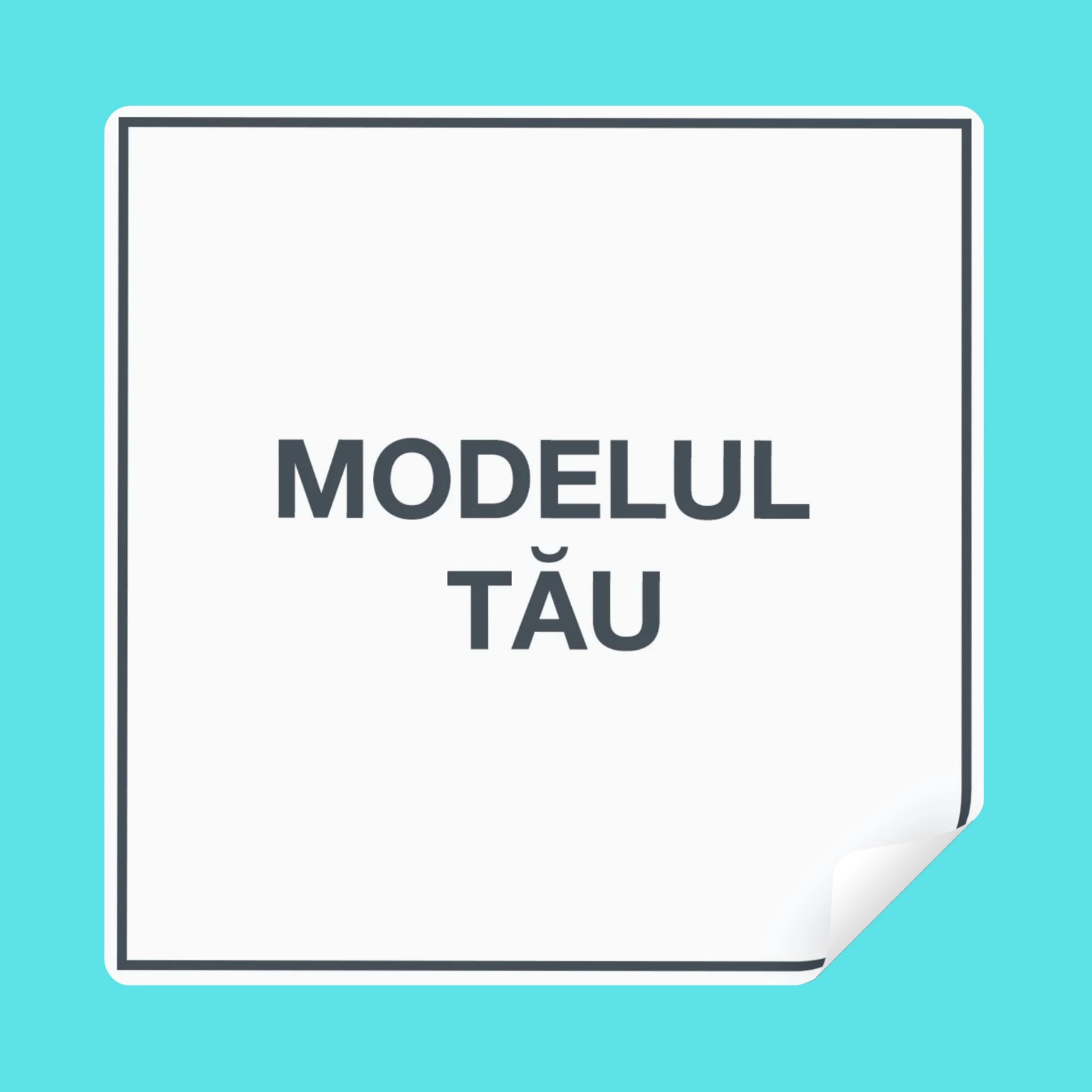 Print - Stickere pătrate personalizate cu colțuri rotunjite